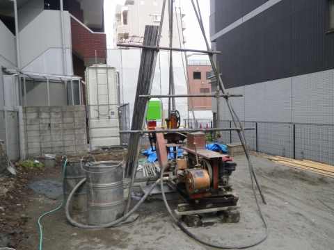 建築地の地盤調査